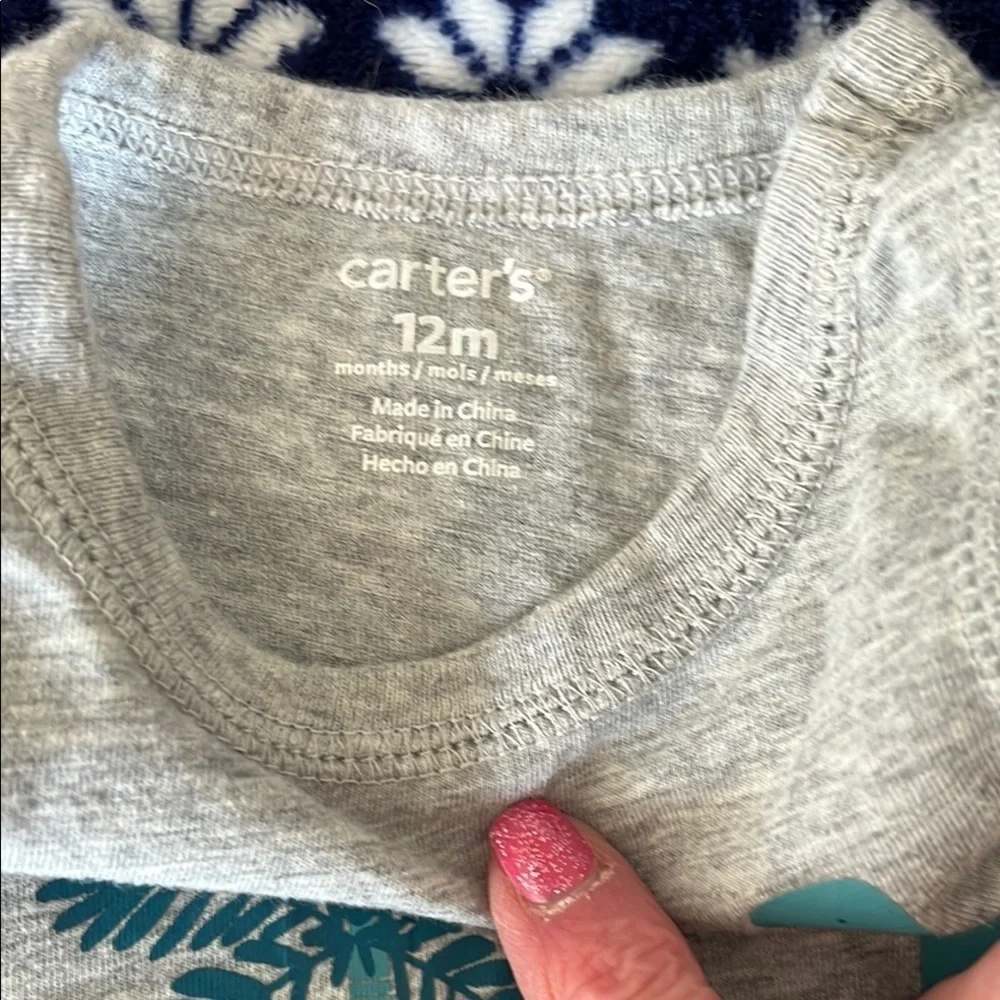 Carter's Gray Dinosaur One Piece